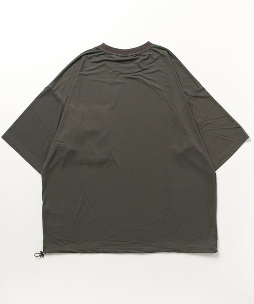 430(フォーサーティ)の「【430】S/S MESH BIG TEE(Tシャツ/カットソー・メンズ・ホワイト/グリーン/ブラック/カーキ/グレー・1/2)」の6枚目の写真