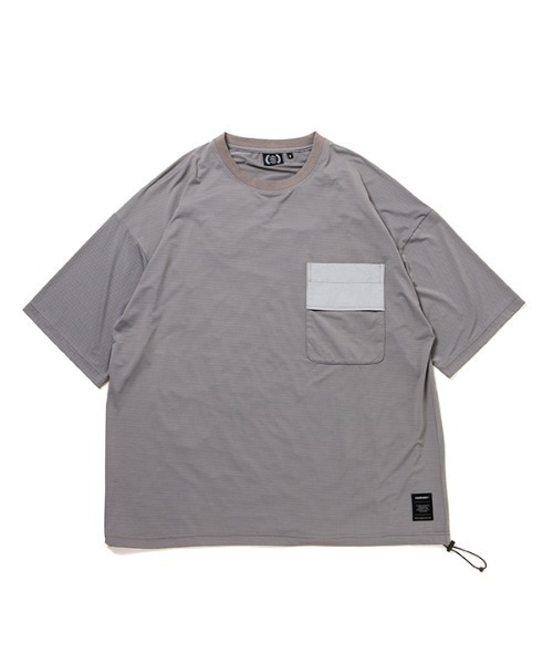430(フォーサーティ)の「【430】S/S MESH BIG TEE(Tシャツ/カットソー・メンズ・ホワイト/グリーン/ブラック/カーキ/グレー・1/2)」の4枚目の写真