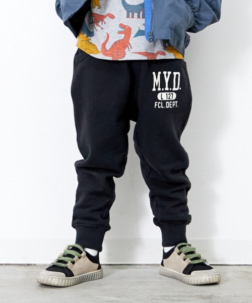 MAKE YOUR DAY(メイクユアデイ)の「MYDロゴカットソージョガーパンツ■80~140cm(その他パンツ・キッズ・ネイビー/ブラック/グリーン/グレー・110/130/90/120/80/140/100)」の5枚目の写真