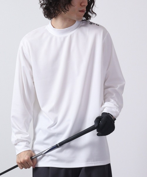 FUNALIVE（ファンアライブ）の「ゴルフウェアハイネック長袖インナー（Tシャツ/カットソー・メンズ・ホワイト/チャコールグレー/ブラック/ダークグレー/チャコール/ホワイト系/ホワイト系1/ホワイト系2/ブラック系/ブラック系1/ブラック系2/グレー系・L/XL/M）」の4枚目の写真