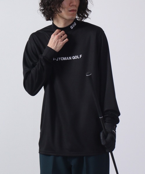 FUNALIVE（ファンアライブ）の「ゴルフウェアハイネック長袖インナー（Tシャツ/カットソー・メンズ・ホワイト/チャコールグレー/ブラック/ダークグレー/チャコール/ホワイト系/ホワイト系1/ホワイト系2/ブラック系/ブラック系1/ブラック系2/グレー系・L/XL/M）」の6枚目の写真