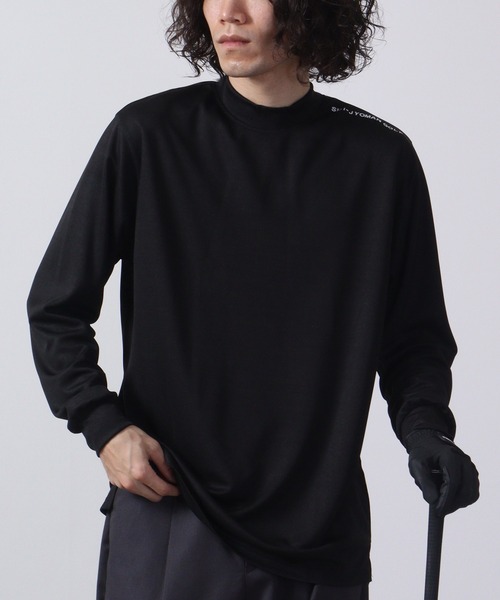 FUNALIVE（ファンアライブ）の「ゴルフウェアハイネック長袖インナー（Tシャツ/カットソー・メンズ・ホワイト/チャコールグレー/ブラック/ダークグレー/チャコール/ホワイト系/ホワイト系1/ホワイト系2/ブラック系/ブラック系1/ブラック系2/グレー系・L/XL/M）」の8枚目の写真