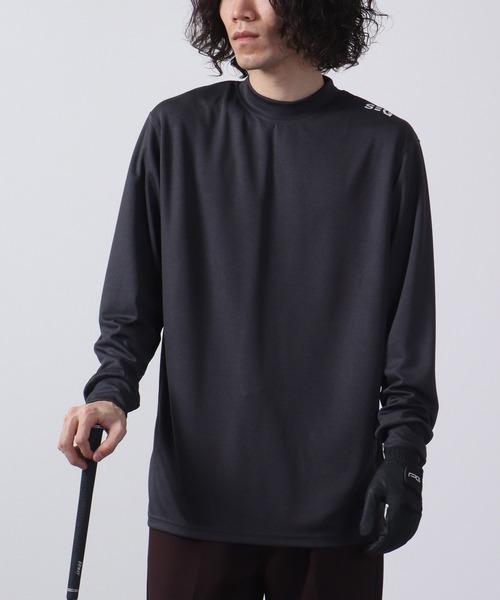 FUNALIVE（ファンアライブ）の「ゴルフウェアハイネック長袖インナー（Tシャツ/カットソー・メンズ・ホワイト/チャコールグレー/ブラック/ダークグレー/チャコール/ホワイト系/ホワイト系1/ホワイト系2/ブラック系/ブラック系1/ブラック系2/グレー系・L/XL/M）」の10枚目の写真