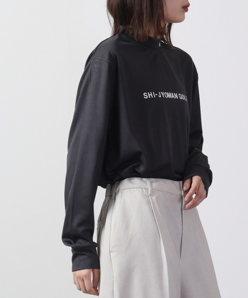 FUNALIVE（ファンアライブ）の「ゴルフウェアハイネック長袖インナー（Tシャツ/カットソー・メンズ・ホワイト/チャコールグレー/ブラック/ダークグレー/チャコール/ホワイト系/ホワイト系1/ホワイト系2/ブラック系/ブラック系1/ブラック系2/グレー系・L/XL/M）」の20枚目の写真