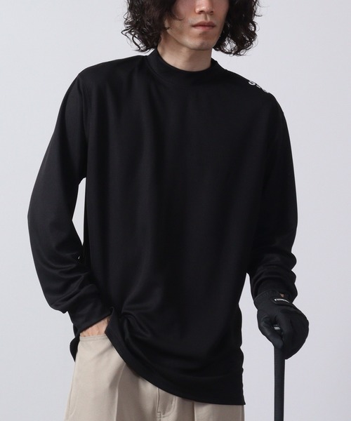 FUNALIVE（ファンアライブ）の「ゴルフウェアハイネック長袖インナー（Tシャツ/カットソー・メンズ・ホワイト/チャコールグレー/ブラック/ダークグレー/チャコール/ホワイト系/ホワイト系1/ホワイト系2/ブラック系/ブラック系1/ブラック系2/グレー系・L/XL/M）」の17枚目の写真