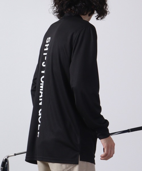 FUNALIVE（ファンアライブ）の「ゴルフウェアハイネック長袖インナー（Tシャツ/カットソー・メンズ・ホワイト/チャコールグレー/ブラック/ダークグレー/チャコール/ホワイト系/ホワイト系1/ホワイト系2/ブラック系/ブラック系1/ブラック系2/グレー系・L/XL/M）」の13枚目の写真