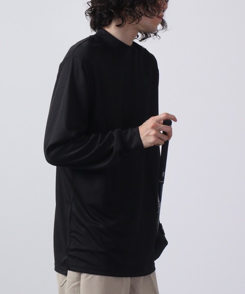 FUNALIVE（ファンアライブ）の「ゴルフウェアハイネック長袖インナー（Tシャツ/カットソー・メンズ・ホワイト/チャコールグレー/ブラック/ダークグレー/チャコール/ホワイト系/ホワイト系1/ホワイト系2/ブラック系/ブラック系1/ブラック系2/グレー系・L/XL/M）」の15枚目の写真