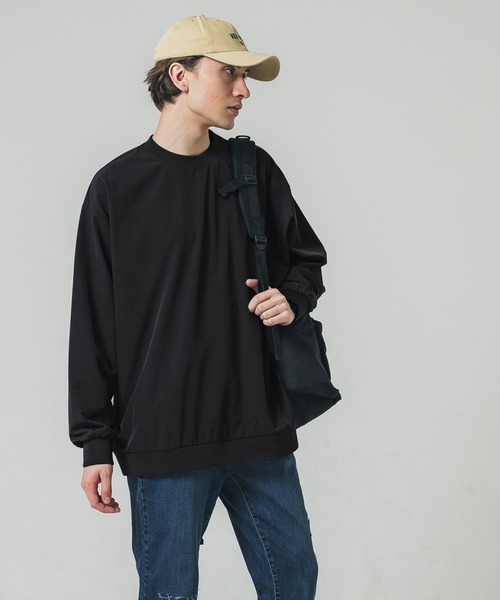 coca(coca)(コカ)の「メンズ4wayストレッチクルーネックトップス(Tシャツ/カットソー・メンズ・ネイビー/グレー/ブラック/カーキ・L/M)」の4枚目の写真