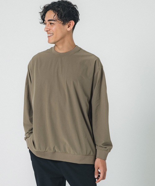coca(coca)(コカ)の「メンズ4wayストレッチクルーネックトップス(Tシャツ/カットソー・メンズ・ネイビー/グレー/ブラック/カーキ・L/M)」の1枚目の写真