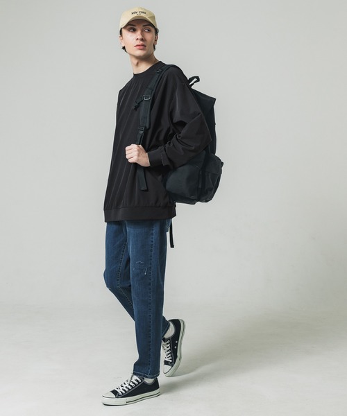 coca(coca)(コカ)の「メンズ4wayストレッチクルーネックトップス(Tシャツ/カットソー・メンズ・ネイビー/グレー/ブラック/カーキ・L/M)」の10枚目の写真