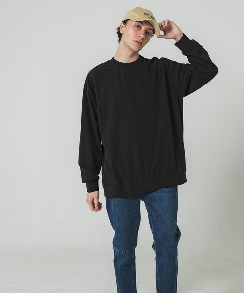 coca(coca)(コカ)の「メンズ4wayストレッチクルーネックトップス(Tシャツ/カットソー・メンズ・ネイビー/グレー/ブラック/カーキ・L/M)」の12枚目の写真