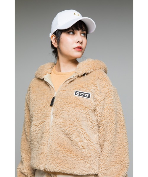 CPG GOLF クロップドフェイクファーブルゾンセットアップ定価83,600円 CPG GOLF（シーピージーゴルフ）の「クロップドフェイクファーブルゾン