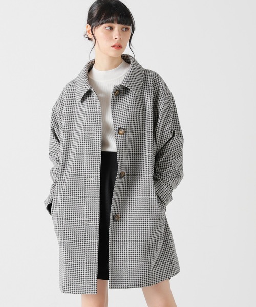 Honeys(ハニーズ)の「ステンカラーコート(ステンカラーコート・レディース・グレー系その他/チャコールグレー/ライトブラウン/ブラック/ライトベージュ/ベージュ系その他/ブラック系その他/ピンク系その他・M/L/LL)」の10枚目の写真