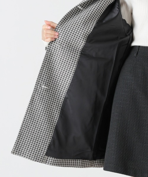 Honeys(ハニーズ)の「ステンカラーコート(ステンカラーコート・レディース・グレー系その他/チャコールグレー/ライトブラウン/ブラック/ライトベージュ/ベージュ系その他/ブラック系その他/ピンク系その他・M/L/LL)」の11枚目の写真