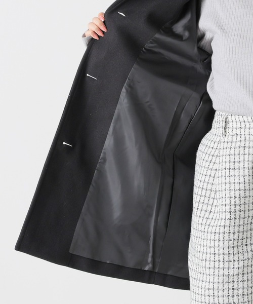 Honeys(ハニーズ)の「ステンカラーコート(ステンカラーコート・レディース・グレー系その他/チャコールグレー/ライトブラウン/ブラック/ライトベージュ/ベージュ系その他/ブラック系その他/ピンク系その他・M/L/LL)」の14枚目の写真