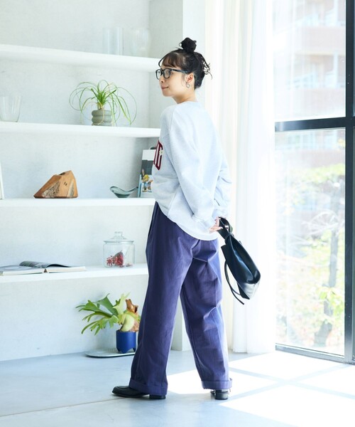 FREAK'S STORE（フリークスストア）の「ビッグロゴ デイジー 刺繍 スウェット（スウェット・レディース・グレー/ナチュラル/チャコールグレー/ライトグレー・ﾌﾘ-）」の8枚目の写真