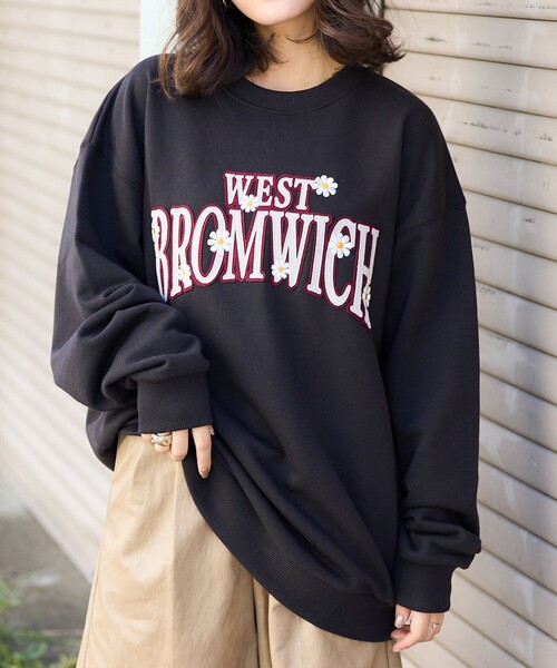 FREAK'S STORE（フリークスストア）の「ビッグロゴ デイジー 刺繍 スウェット（スウェット・レディース・グレー/ナチュラル/チャコールグレー/ライトグレー・ﾌﾘ-）」の15枚目の写真