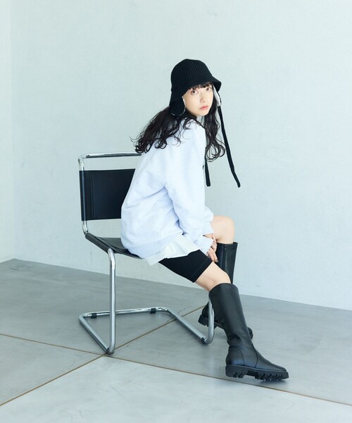 FREAK'S STORE（フリークスストア）の「ビッグロゴ デイジー 刺繍 スウェット（スウェット・レディース・グレー/ナチュラル/チャコールグレー/ライトグレー・ﾌﾘ-）」の19枚目の写真