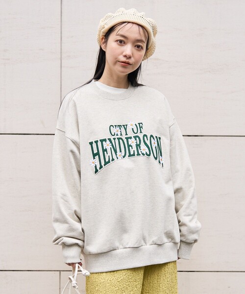 keboz フリークスストア スウェット　ビッグ刺繍ロゴ　ホワイト　XL keboz フリークスストア スウェット ビッグ刺繍ロゴ ホワイト XL