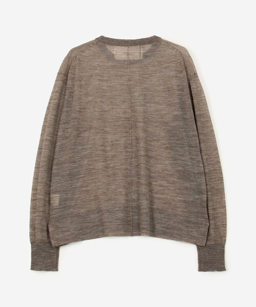 匿名配送 新品未使用 ADAWAS セミシアー クルーネックニット ADAWAS（アダワズ）の「ADAWAS | セミシアー クルーネックニット