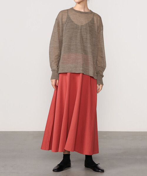 ADAWAS（アダワズ）の「ADAWAS | セミシアー クルーネックニット