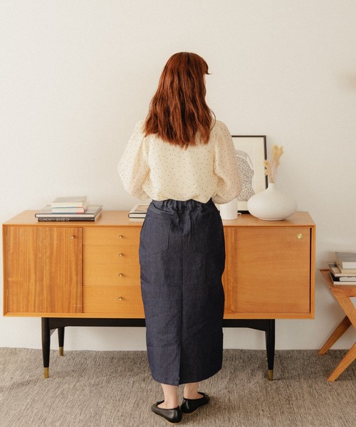 flower(フラワー)の「シアードットブラウス(シャツ/ブラウス・レディース・ベージュ/アイボリー・FREE)」の19枚目の写真