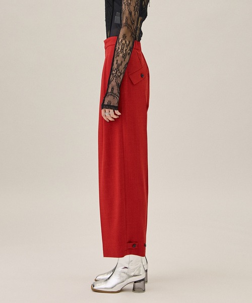 PUBLIC TOKYO（パブリックトウキョウ）の「ツイードタックワイドパンツ  