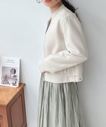 ☆ノーカラーライダースジャケット　【2023AWアイテム】