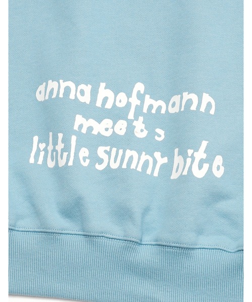 Little sunny bite(リトルサニーバイト)の「【8】【little sunny bite x anna hofmann】 Home alone sweat top(スウェット・レディース・ブルー/ホワイト・SMALL)」の19枚目の写真
