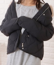 Lace Ladies（レースレディース）の「ファーカラー中綿キルティングジャケット（ダウンジャケット/コート）」