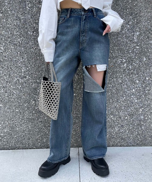 ENVYM(アンビー)の「スクエアビーズBAG(ハンドバッグ・レディース・シルバー・FREE)」の4枚目の写真