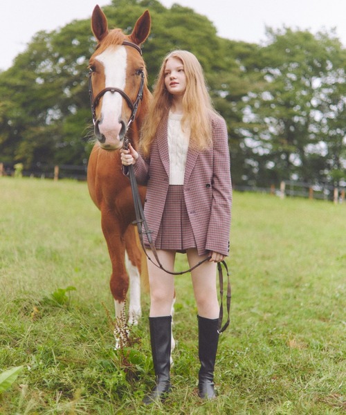 POLO BCS(ポロ・ビーシーエス)】チェックプリーツミニスカート