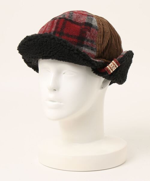 チャイハネ(チャイハネ)の「【チャイハネ】バフチフライトキャップ(キャップ・レディース・ブラウン/レッド/ブルー・FREE)」の3枚目の写真