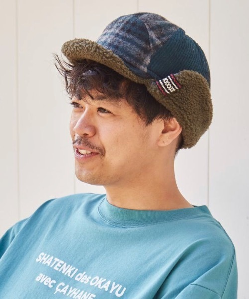 チャイハネ(チャイハネ)の「【チャイハネ】バフチフライトキャップ(キャップ・レディース・ブラウン/レッド/ブルー・FREE)」の9枚目の写真