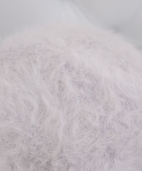 casita(RETRO GIRL)(カシータ)の「シャギーハット(ハット・レディース・ライトグレー/オフホワイト/ブラック・ONE SIZE)」の13枚目の写真