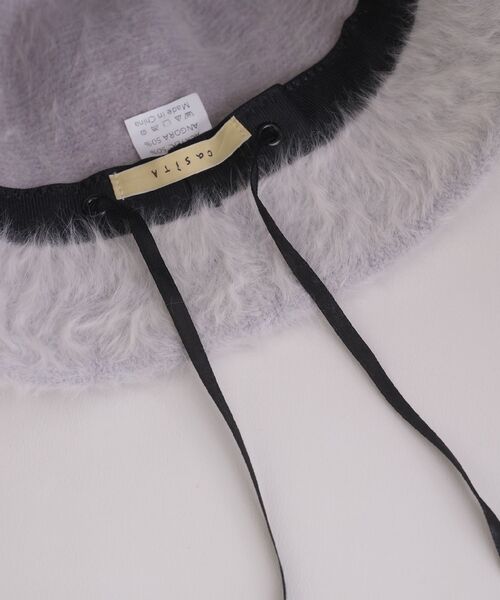 casita(RETRO GIRL)(カシータ)の「シャギーハット(ハット・レディース・ライトグレー/オフホワイト/ブラック・ONE SIZE)」の14枚目の写真