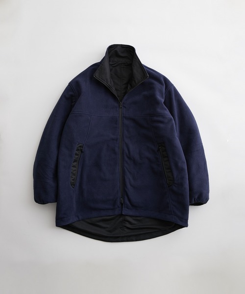 ADAM ET ROPE'（アダムエロペ）の「【WEB限定】《ナイロン×フリース》ハイブリッド リバーシブル ブルゾン / M-65 / モッズコート / フリースジャケット / ユニセックス（モッズコート・メンズ・ブラック/グリーン系その他・L/M）」の3枚目の写真