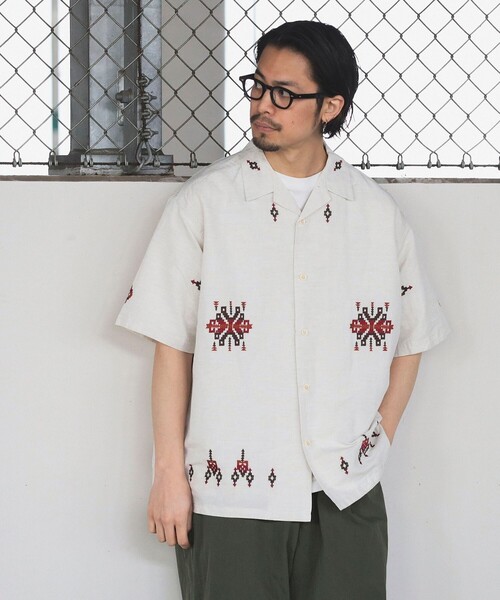 レディース PENDLETON　ペンドルトン　EMB Band Collar Shirt Dress エンブロイダリー バンドカラーシャツドレス 4275-6103 Discover & Shop Women's Brentwood Oversized Shirtdress