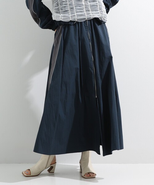 Ray BEAMS（レイビームス）の「Ray BEAMS / パイピング ジップ スカート（スカート・レディース・ネイビー/オフホワイト・1/0）」の21枚目の写真