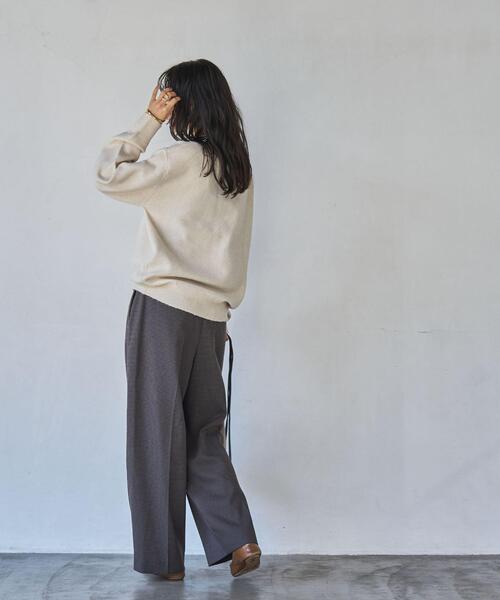 coen(コーエン)の「ポロニットプルオーバー(ニット/セーター・レディース・ダークグレー/クリーム/ブラック/オフホワイト・M/L)」の9枚目の写真