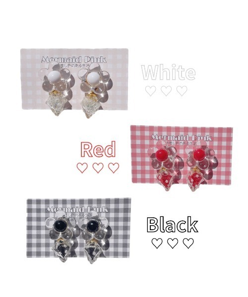tone(トーン)の「【Mermaid Pink】推し色いちごピアス(MA)(ピアス(両耳用)・レディース・ピンク/ホワイト/イエロー/ブルー/オレンジ/ブラック/パープル/グリーン/レッド・FREE)」の13枚目の写真