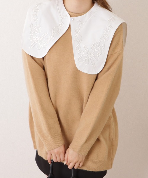 Lace Ladies（レースレディース）の「ドロップショルダーシャギーニットビッグプルオーバー（ニット/セーター・レディース・ブラック/アイボリー/ベージュ/グレー・FREE）」の22枚目の写真