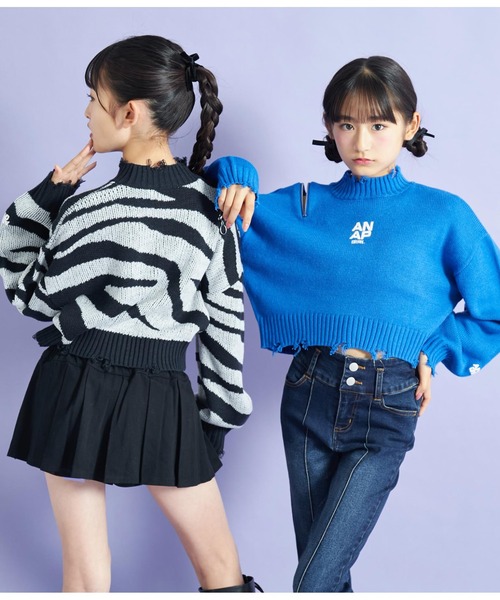 ANAP GiRL（アナップガール）の「肩ジップデザインクラッシュ