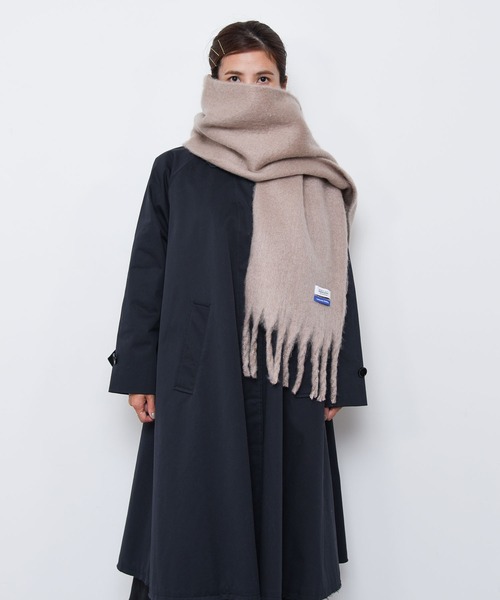 CALIFORNIA OUTFITTERS（カリフォルニア アウトフィッターズ）の「Z-2-SP 10C9  マルチ ボリューム マフラー 太フリンジマフラー ストール 【Maison select -メゾンセレクト-】（マフラー・レディース・ライトグレー/ブラック/ベージュ系/カーキ/ピンク/ブルー/ブラウン/ライトブラウン/ターコイズブルー・ONESIZE）」の19枚目の写真