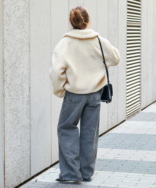 Spick & Span(スピックアンドスパン)の「フェイクファーブルゾン(その他アウター・レディース・アイボリー・FREE)」の6枚目の写真