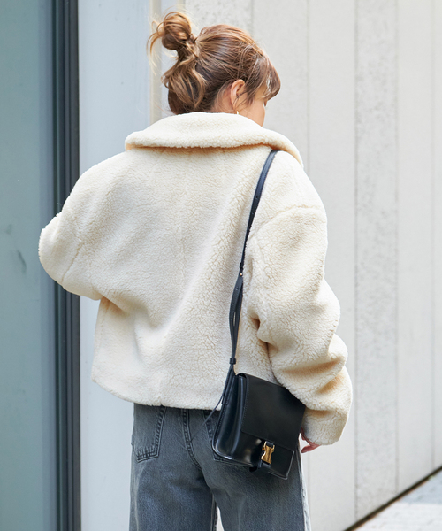 Spick & Span(スピックアンドスパン)の「フェイクファーブルゾン(その他アウター・レディース・アイボリー・FREE)」の12枚目の写真