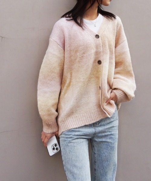 Chouchour（シュシュール）の「【chouchour/シュシュール】グラデーションカーディガン（カーディガン/ボレロ・レディース・スモークピンク・FREE）」の3枚目の写真