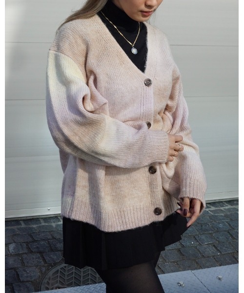 Chouchour（シュシュール）の「【chouchour/シュシュール】グラデーションカーディガン（カーディガン/ボレロ・レディース・スモークピンク・FREE）」の7枚目の写真