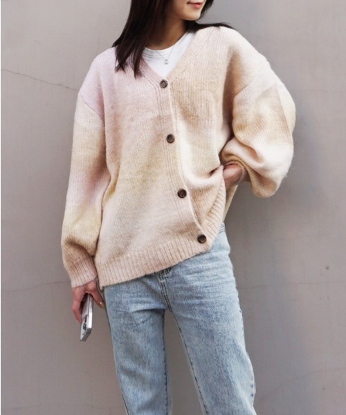 Chouchour（シュシュール）の「【chouchour/シュシュール】グラデーションカーディガン（カーディガン/ボレロ・レディース・スモークピンク・FREE）」の11枚目の写真