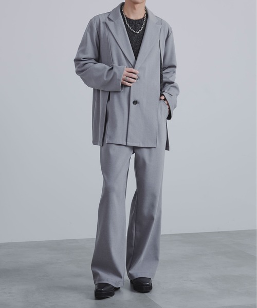 Ellno Loset（エルノロゼット）の「ウールライクストレートパンツ